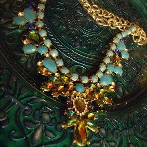 Multi Colored Bib Necklace